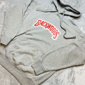 Backwoods Hoodie Sweatshirt Size S Gray Cigar‎ Chew Stoner Pothead Pullover